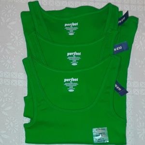 Old Navy 3 Green Tank Tops Small NWT